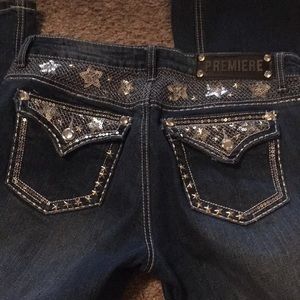 Premiere rue 21 5/6 R slim boot jeans with stars